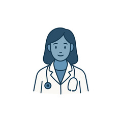 Fototapeta premium female doctor with stethoscope