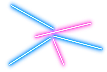 Abstract Neon Cross Energy Burst for Sci-Fi Visual FX.