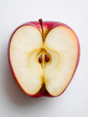 sliced red apple