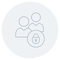 Least Privilege Access Icon, Enforcing Least Privilege Access for Maximum Security, Minimize Risk with Role-Based Least Privilege Strategies, vector