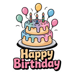 Free vector colorful cake