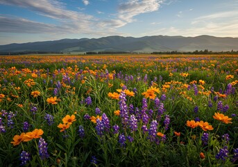 Fototapeta premium field of wildflowers
