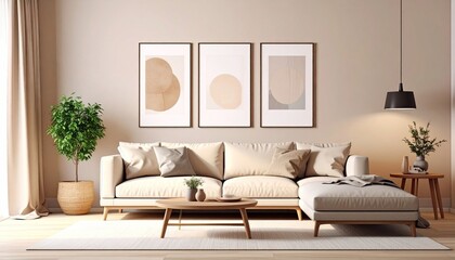 Serene Minimalist Living Room Interior Design