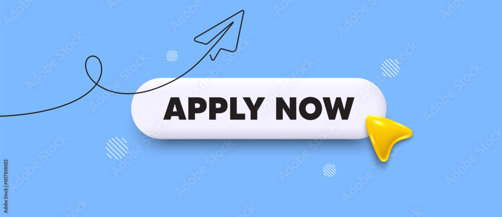 Poster apply now search bar. share plane line icon. apply now. register today sign. job hiring symbol. sear