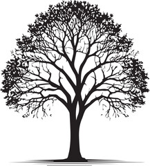 Obraz premium tree silhouette Vector | Minimalist & Trendy tree Silhouette Design | Unique & Stylish tree Artwork for Vector design 