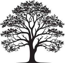 tree silhouette Vector | Minimalist & Trendy tree Silhouette Design | Unique & Stylish tree Artwork for Vector design