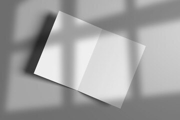 Blank white paper with shadow effect