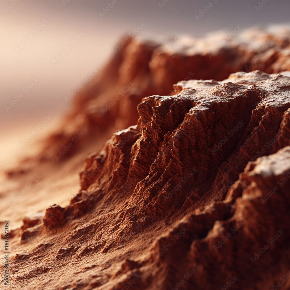 Poster abstract terrain. dreamy landscape texture with warm tones and shallow depth of field. perfect for b