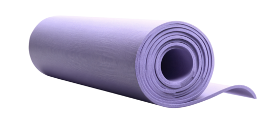 Rolled sheet of light purple material
