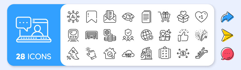 Dollar exchange, Cleaning and Donation line icons. Interest rate, AI generate, Inflation icons. Pack of Friends chat, Shopping cart, Rule icon. Cursor, Petrol station, Copy files pictogram. Vector