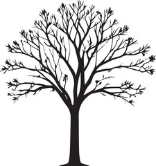 Obraz premium tree silhouette Vector | Minimalist & Trendy tree Silhouette Design | Unique & Stylish tree Artwork for Vector design 