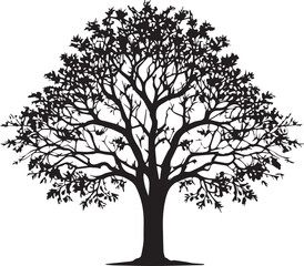 tree silhouette Vector | Minimalist & Trendy tree Silhouette Design | Unique & Stylish tree Artwork for Vector design	
