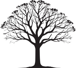 Obraz premium tree silhouette Vector | Minimalist & Trendy tree Silhouette Design | Unique & Stylish tree Artwork for Vector design 