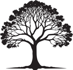 Tree silhouette Vector | Minimalist & Trendy Tree Silhouette Design | Unique & Stylish Tree Artwork for Vector design