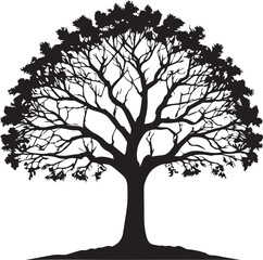 Obraz premium tree silhouette Vector | Minimalist & Trendy tree Silhouette Design | Unique & Stylish tree Artwork for Vector design 