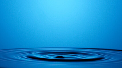 Tranquil Ripple: A mesmerizing view captures the moment a single drop of water disrupts the serene surface, creating concentric waves of perfect clarity.