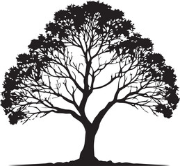 Tree silhouette Vector | Minimalist & Trendy Tree Silhouette Design | Unique & Stylish Tree Artwork for Vector design