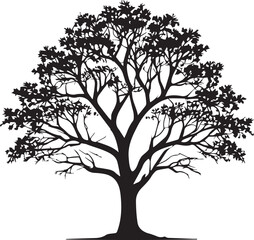 Tree silhouette Vector | Minimalist & Trendy Tree Silhouette Design | Unique & Stylish Tree Artwork for Vector design