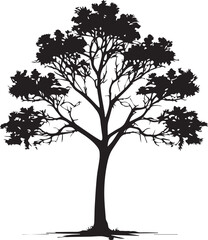 Tree silhouette Vector | Minimalist & Trendy Tree Silhouette Design | Unique & Stylish Tree Artwork for Vector design