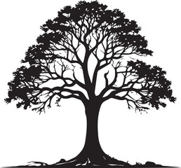 tree silhouette Vector | Minimalist & Trendy tree Silhouette Design | Unique & Stylish tree Artwork for Vector design	