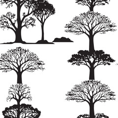 tree silhouette Vector | Minimalist & Trendy tree Silhouette Design | Unique & Stylish tree Artwork for Vector design	