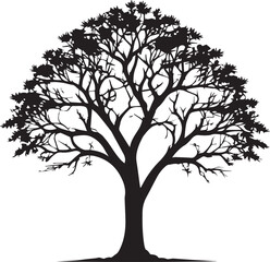 tree silhouette Vector | Minimalist & Trendy tree Silhouette Design | Unique & Stylish tree Artwork for Vector design	