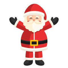 Happy Cartoon Santa Claus