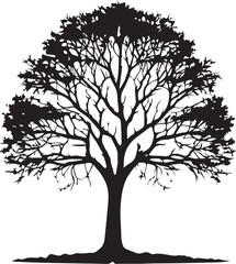 tree silhouette Vector | Minimalist & Trendy tree Silhouette Design | Unique & Stylish tree Artwork for Vector design	