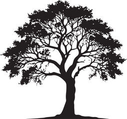 tree silhouette Vector | Minimalist & Trendy tree Silhouette Design | Unique & Stylish tree Artwork for Vector design	