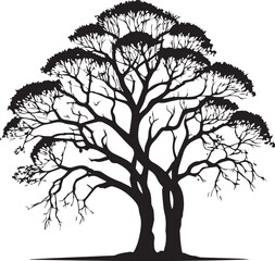 tree silhouette Vector | Minimalist & Trendy tree Silhouette Design | Unique & Stylish tree Artwork for Vector design	