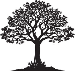 tree silhouette Vector | Minimalist & Trendy tree Silhouette Design | Unique & Stylish tree Artwork for Vector design	