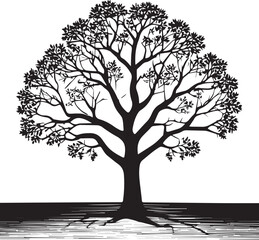 Tree silhouette Vector | Minimalist & Trendy Tree Silhouette Design | Unique & Stylish Tree Artwork for Vector design