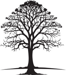 Tree silhouette Vector | Minimalist & Trendy Tree Silhouette Design | Unique & Stylish Tree Artwork for Vector design