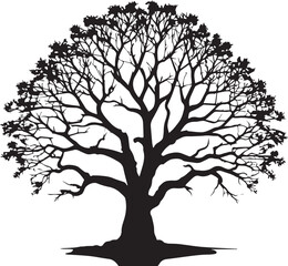 Tree silhouette Vector | Minimalist & Trendy Tree Silhouette Design | Unique & Stylish Tree Artwork for Vector design