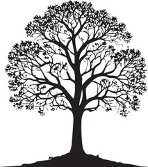 Tree silhouette Vector | Minimalist & Trendy Tree Silhouette Design | Unique & Stylish Tree Artwork for Vector design