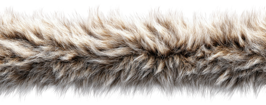 Close-up of a textured faux fur fabric