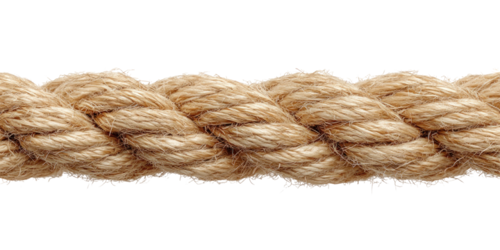 Close-up of a natural fiber rope
