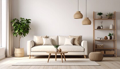 Serene Minimalist Living Room Interior Design