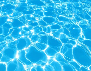 Rippled, turquoise water surface