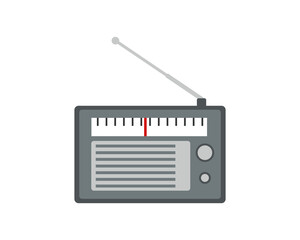 Radio receiver. Simple vector illustration.