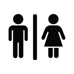 restroom glyph icon illustration vector graphic.eps