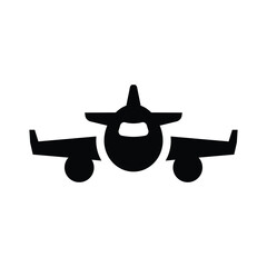 airplane glyph icon illustration vector graphic.eps