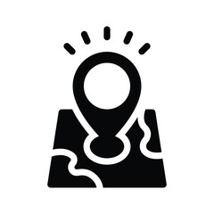 destination glyph icon illustration vector graphic.eps