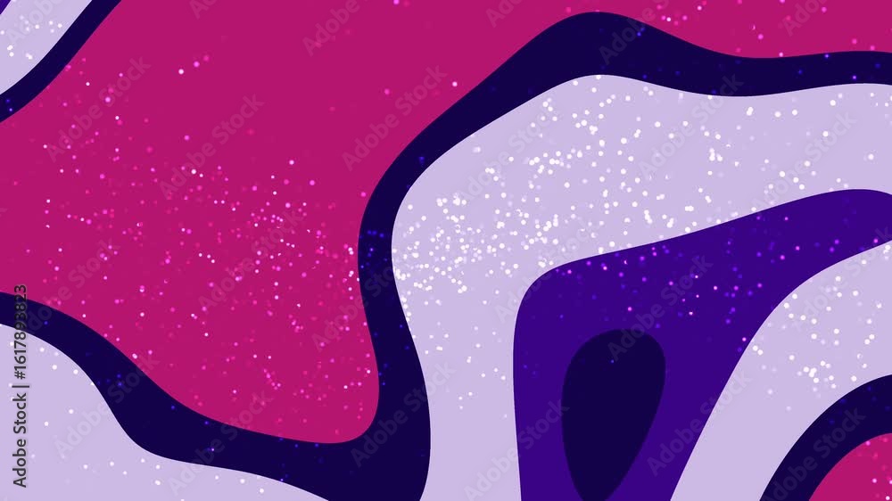 Poster abstracts liquid particles abstract animation of colorful shapes flowing across the screen with shim