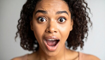 Woman expressing surprise