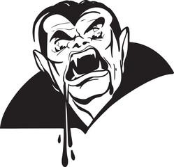 sketch vector illustration silhouette image design caricature icon logo symbol mythological creature monster vampire dracula bloodsucker 