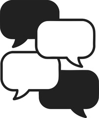Fototapeta premium Text bubble exchange illustrating dialogue engagement, communication concepts, conversational dynamics, and idea sharing