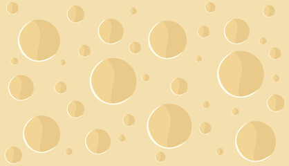 Pattern of porous white chocolate. Abstraction. Vector seamless chocolate background for printing, packaging.