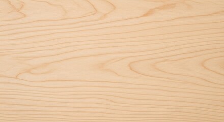 A lightcolored wood surface displays a subtle, natural grain pattern with fine details