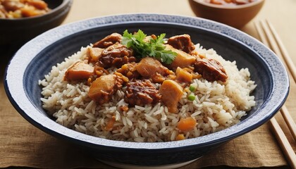 Chicken and Potato Curry with Rice